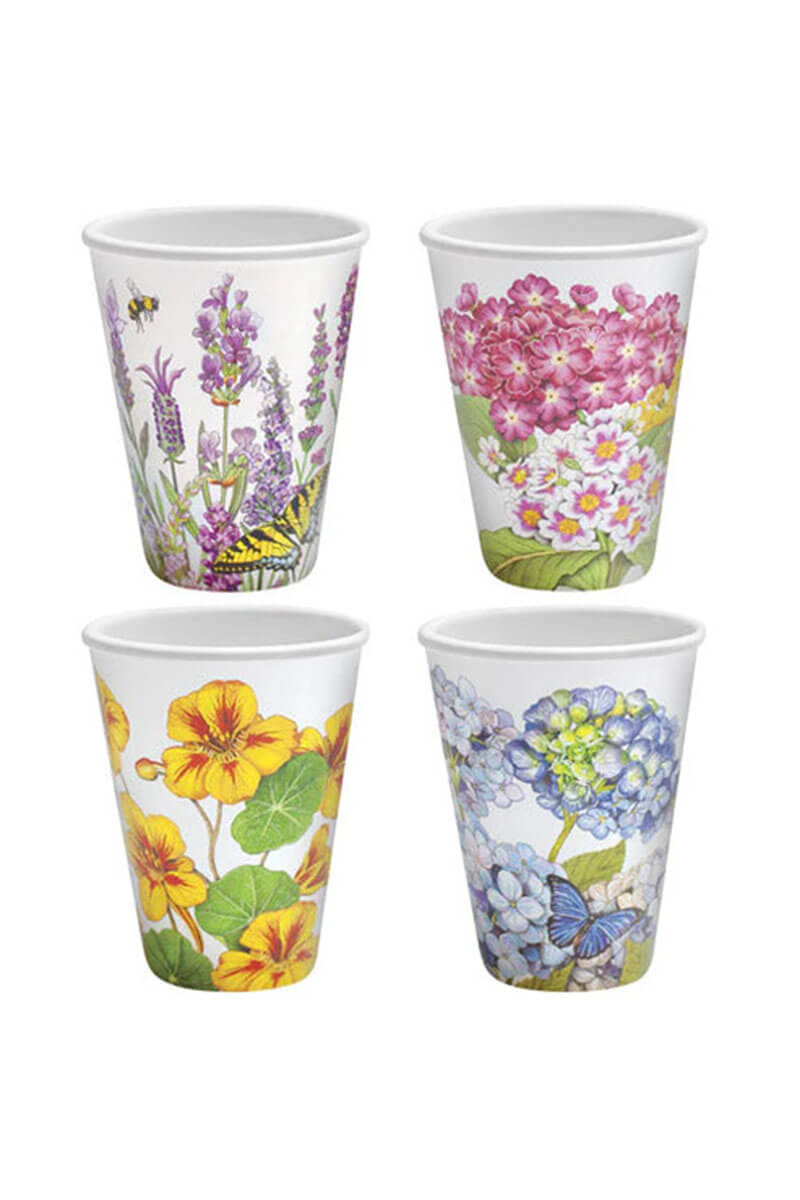 Mary Lake Thompson Assorted Floral Cups available at Mildred Hoit in Palm Beach.