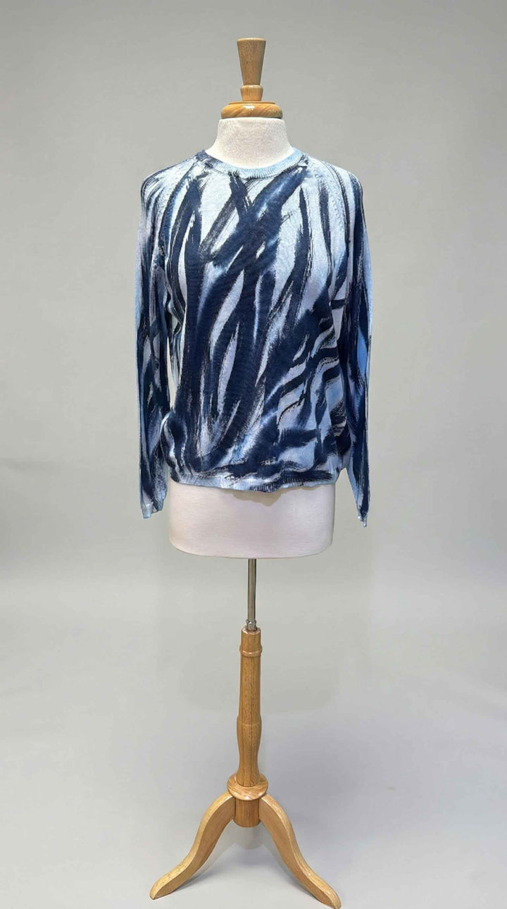 Melarosa Sweater & Scarf Set in Bluebird - Mildred Hoit