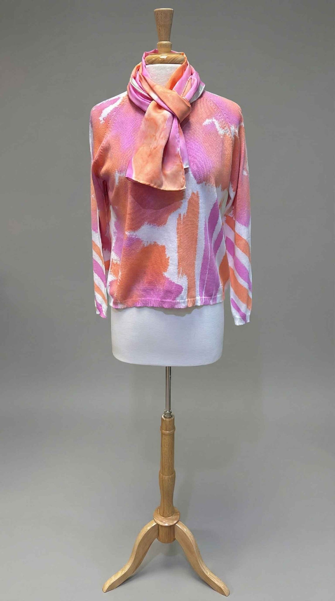 Melarosa Sweater & Scarf Set in Oriole - Mildred Hoit