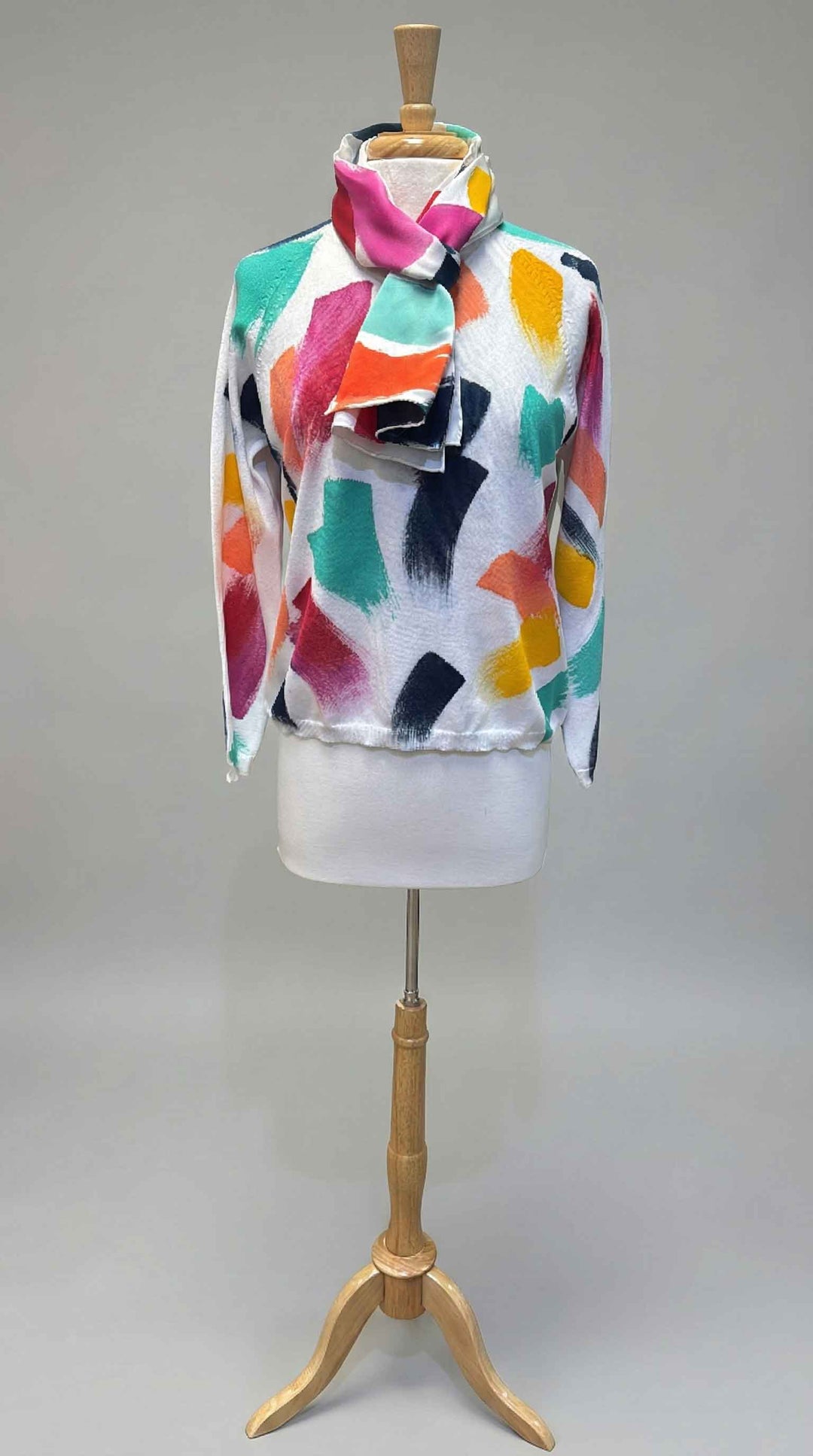 Melarosa Sweater & Scarf Set in Pelican - Mildred Hoit