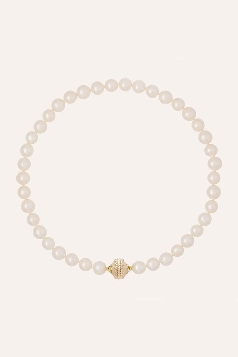 Clara Williams Classic Pearl 11mm Necklace - Mildred Hoit