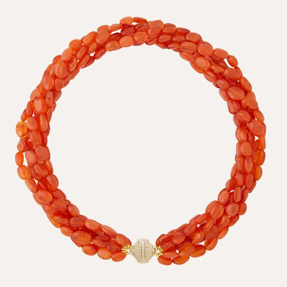 Clara Williams Helen Carnelian Multi-Strand Necklace available at Mildred Hoit in Palm Beach.