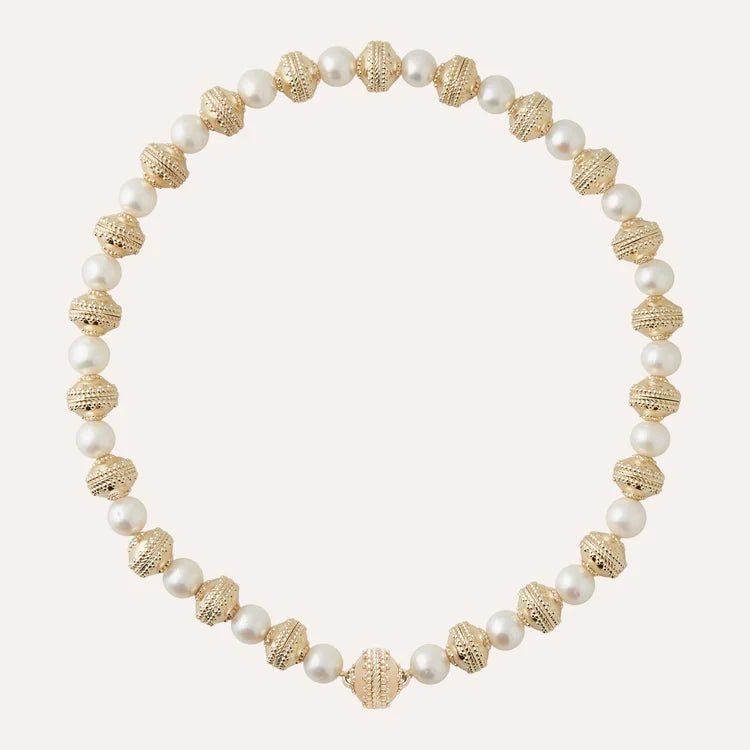 Clara Williams Signature Bead and Pearl Necklace - Mildred Hoit