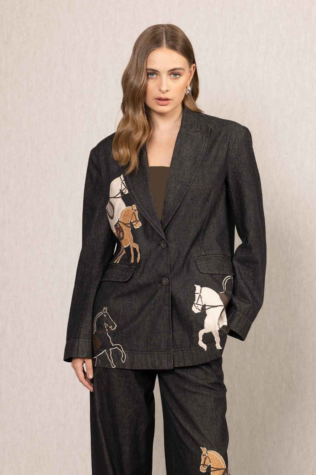 Ranna Gill Nimbus Oversized Jacket in Black - Mildred Hoit