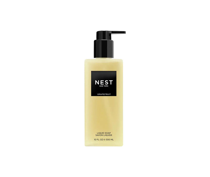 NEST liquid soap bottle on a white background