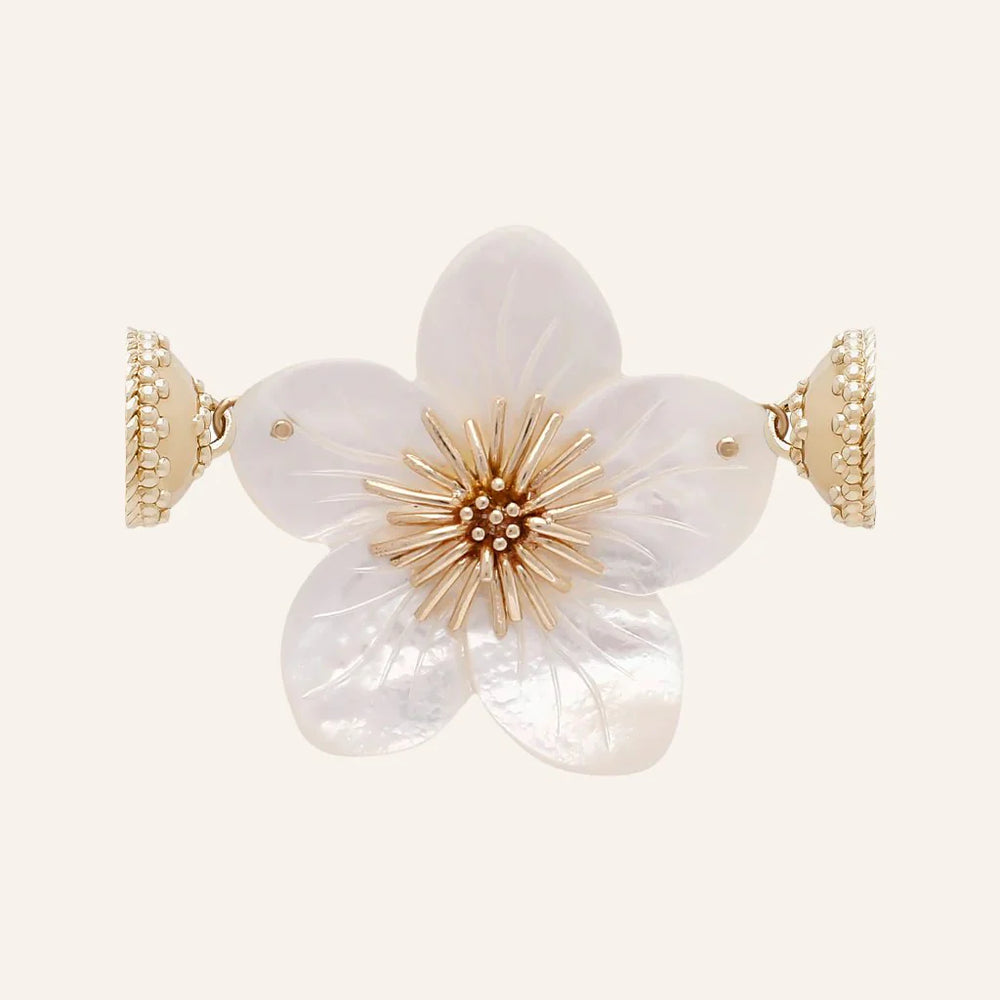 Small White Pearl Cherry Blossom Centerpiece - Mildred Hoit