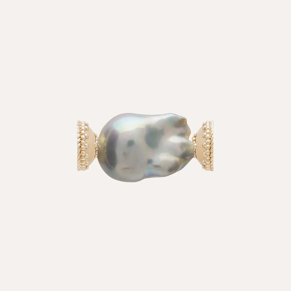 Clara Williams Grey Baroque Pearl Centerpiece - Mildred Hoit