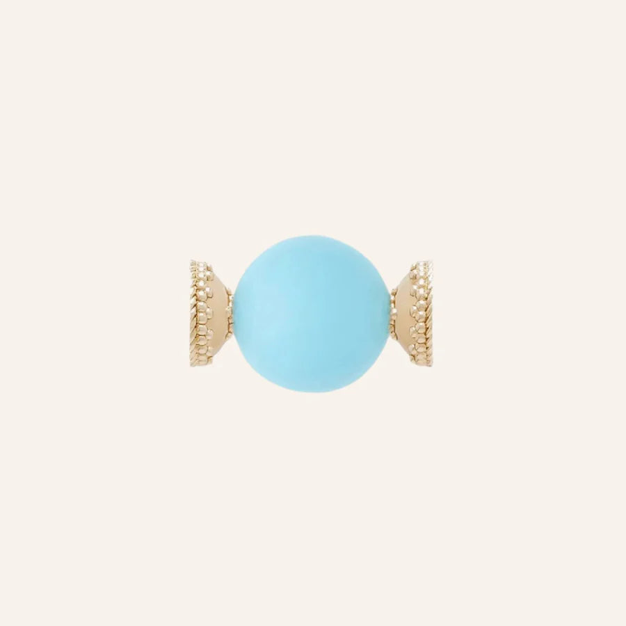 CLARA WILLIAMS RECONSTITUTED 20MM TURQUOISE CENTERPIECE - Mildred Hoit