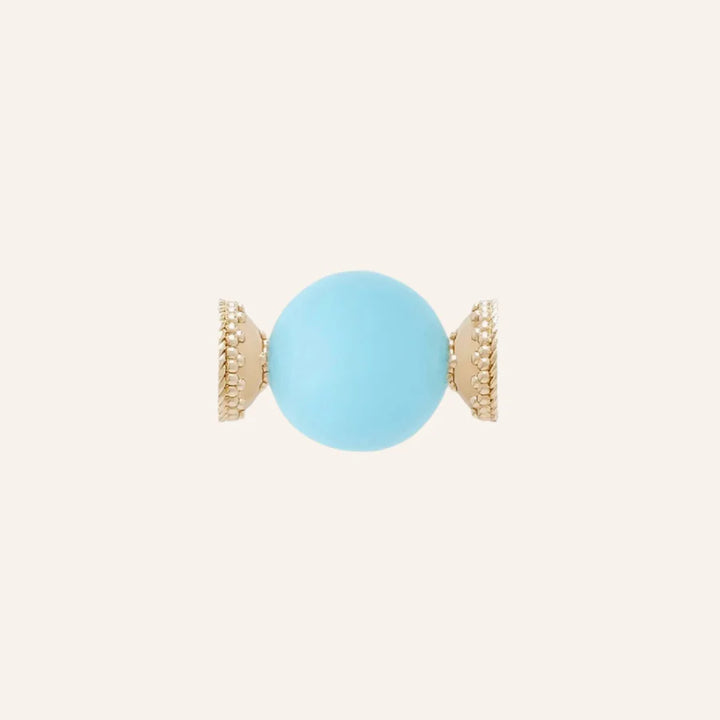 CLARA WILLIAMS RECONSTITUTED 20MM TURQUOISE CENTERPIECE - Mildred Hoit
