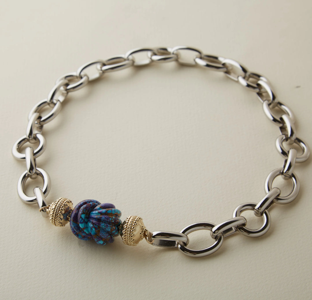 Small Carved Mohave Purple Knot - Mildred Hoit