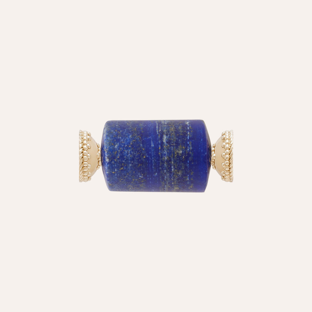 Clara Williams Matte Lapis Tube Centerpiece available at Mildred Hoit in Palm Beach.