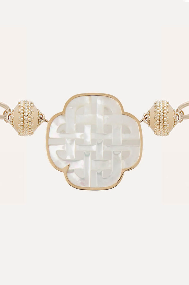 Clara Williams Mother of Pearl Carved Knot Centerpiece