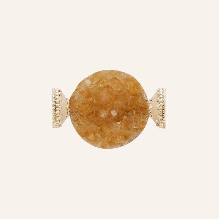 Clara Williams Small Citrine Round Druzy Centerpiece - Mildred Hoit