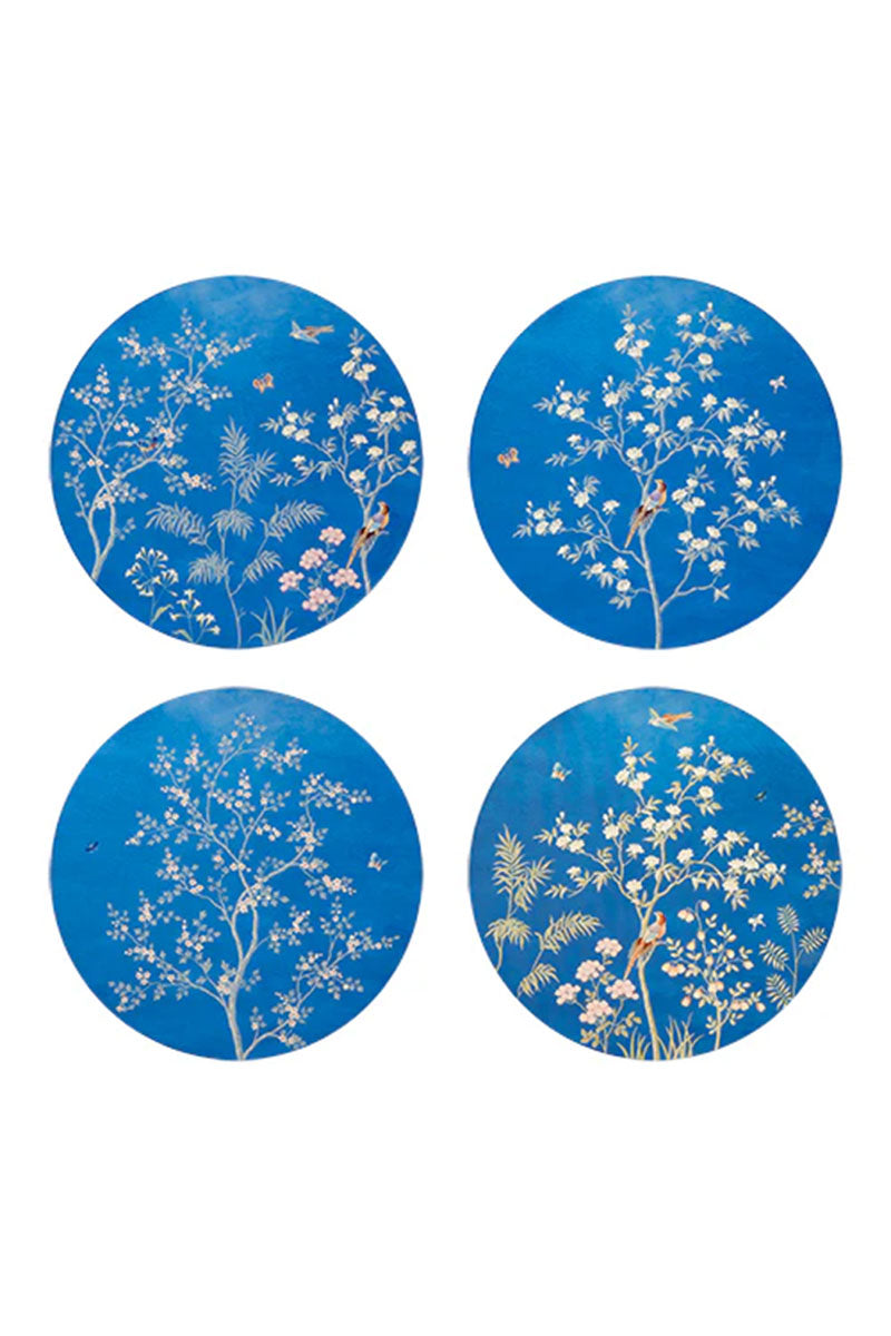 Blue Chinoiserie Placemats - Set of 4 - Mildred Hoit