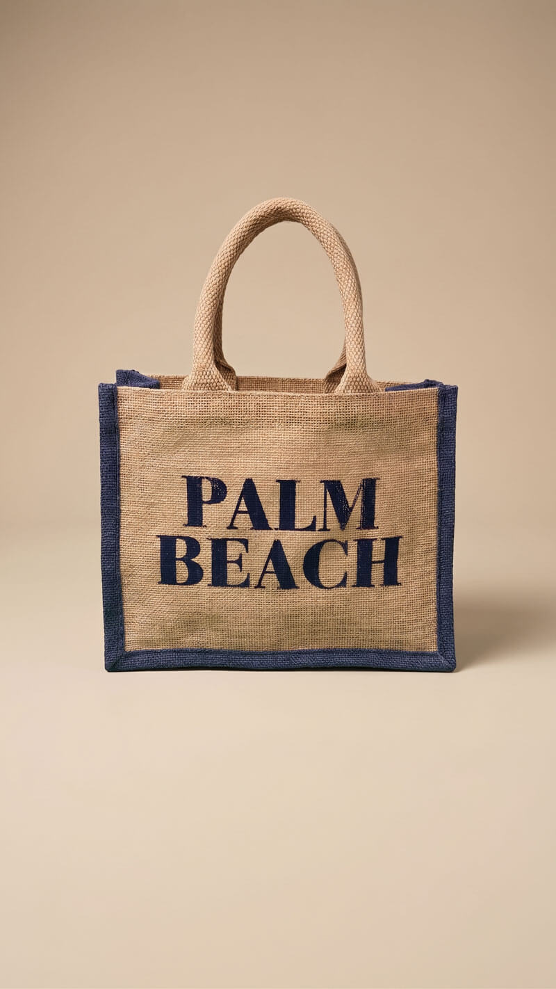 Palm Beach Jute Mini Tote