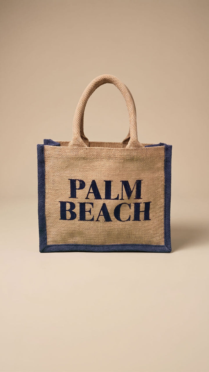 Palm Beach Jute Mini Tote