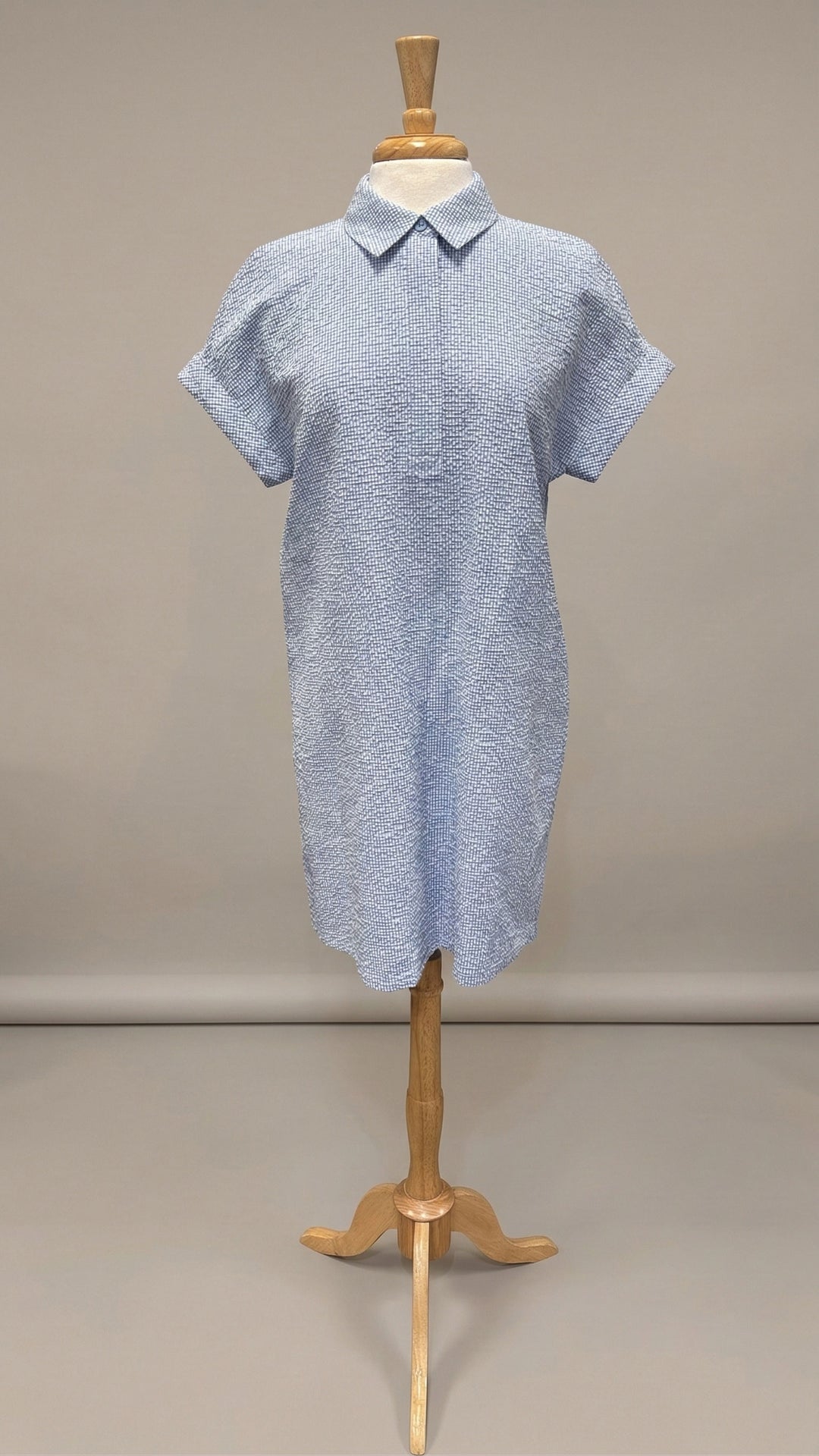 Peace of Cloth Kyle Collared Dress in Capri - Mildred Hoit