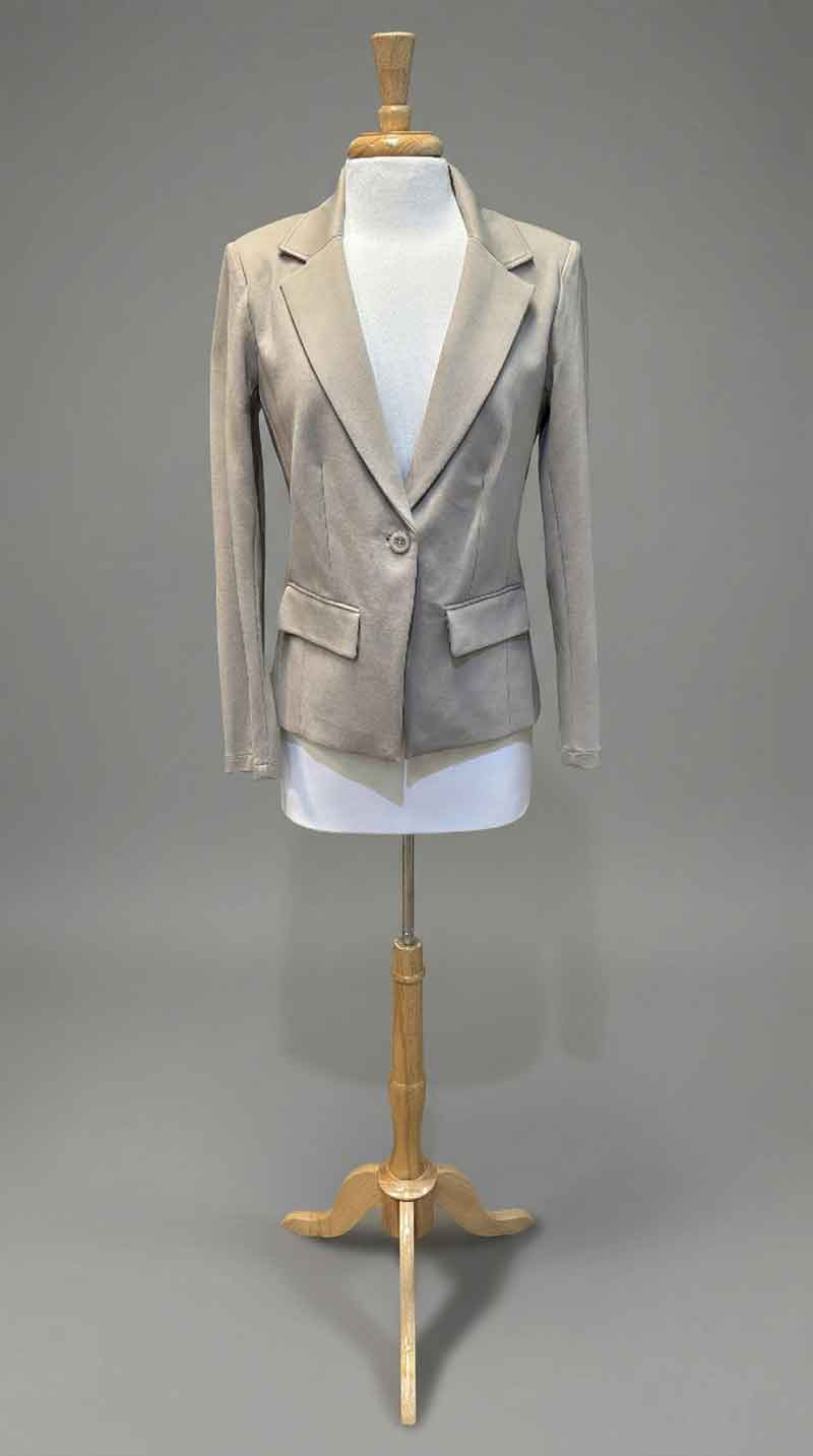 Peace of Cloth Toby 1-Button Jacket in Oat - Mildred Hoit