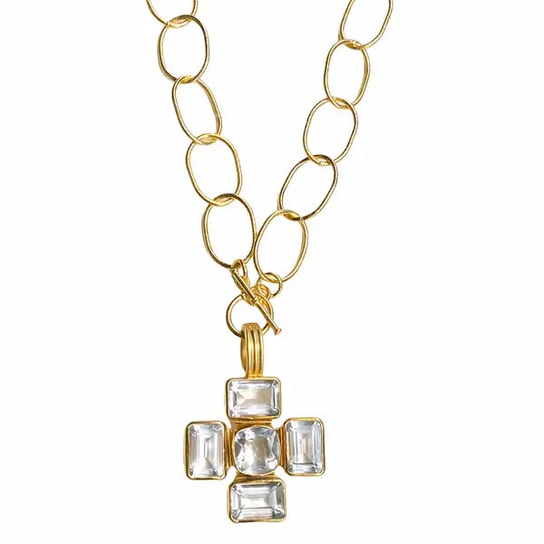 Dina Mackney Five Quartz Necklace - Mildred Hoit