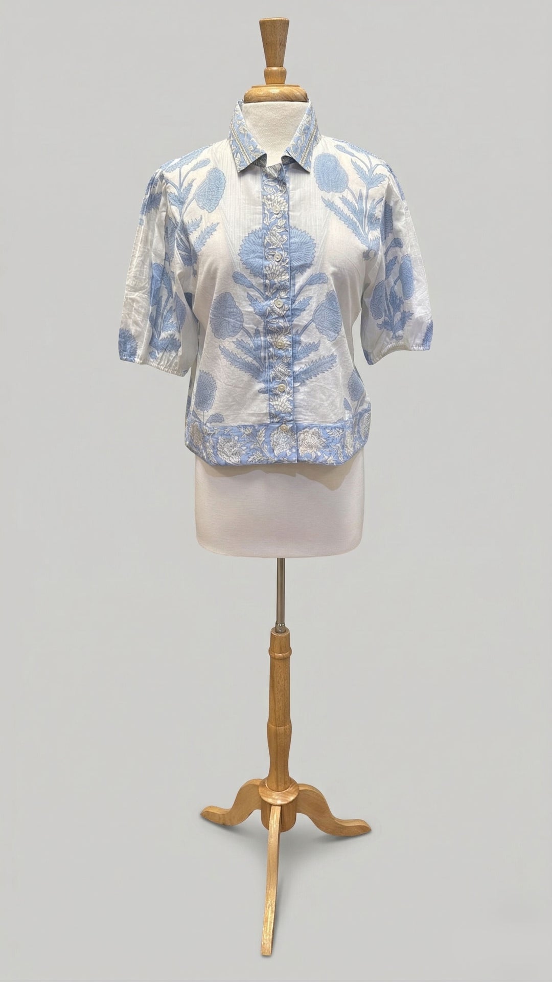 Prachi Top in Buta Blue - Mildred Hoit