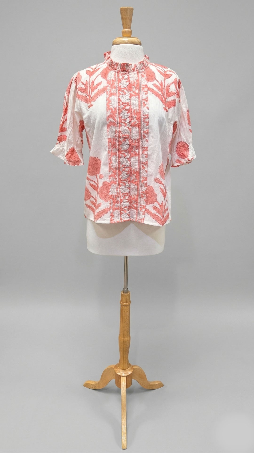 Prachi Top in Buta Pink - Mildred Hoit
