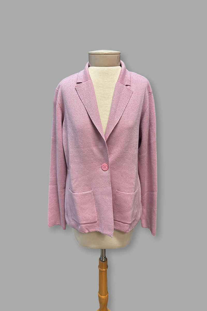Pure Amici Blazer with Lurex in Blush