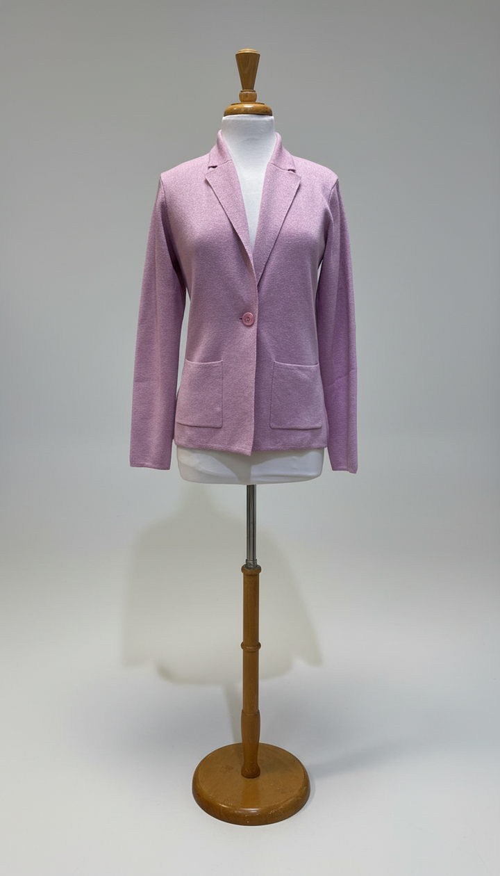 Pure Amici Blazer with Lurex in Blush