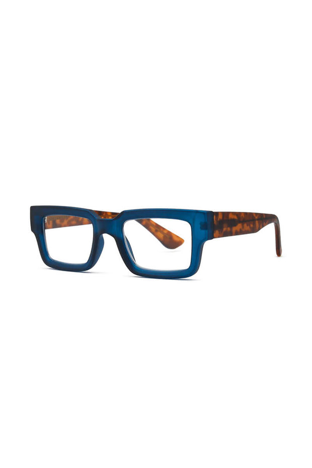 Jonah Reading Glasses in Matte Navy available at Mildred Hoit in Palm Beach.