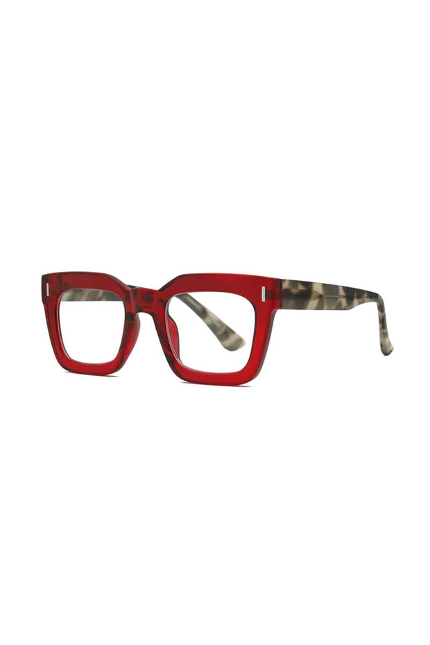 Ness Reading Glasses in Red and Tort available at Mildred Hoit in Palm Beach.