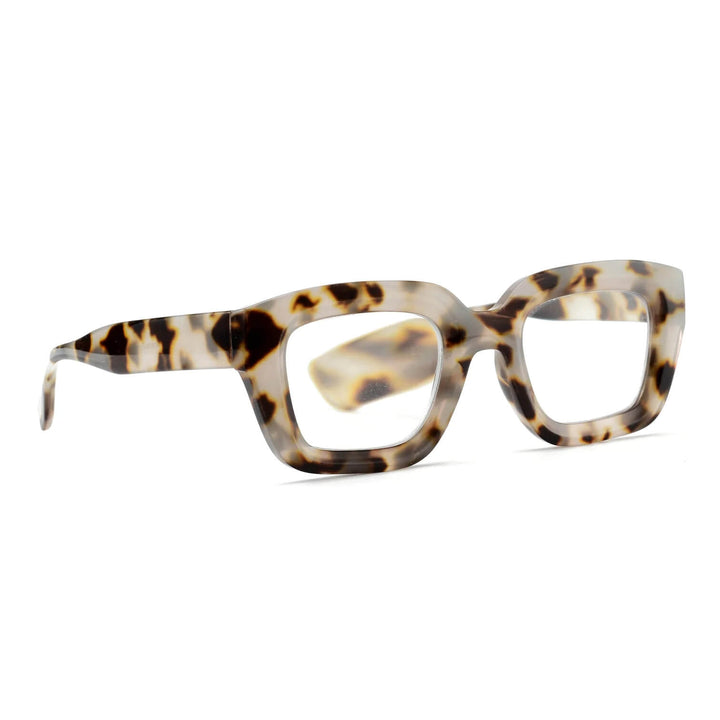 Owen Blue Light Readers in Bone Tortoise