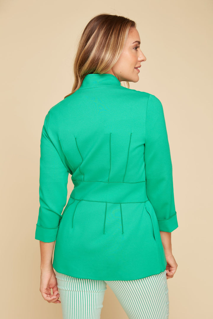 Renuar Tie Front Jade Jacket - Mildred Hoit