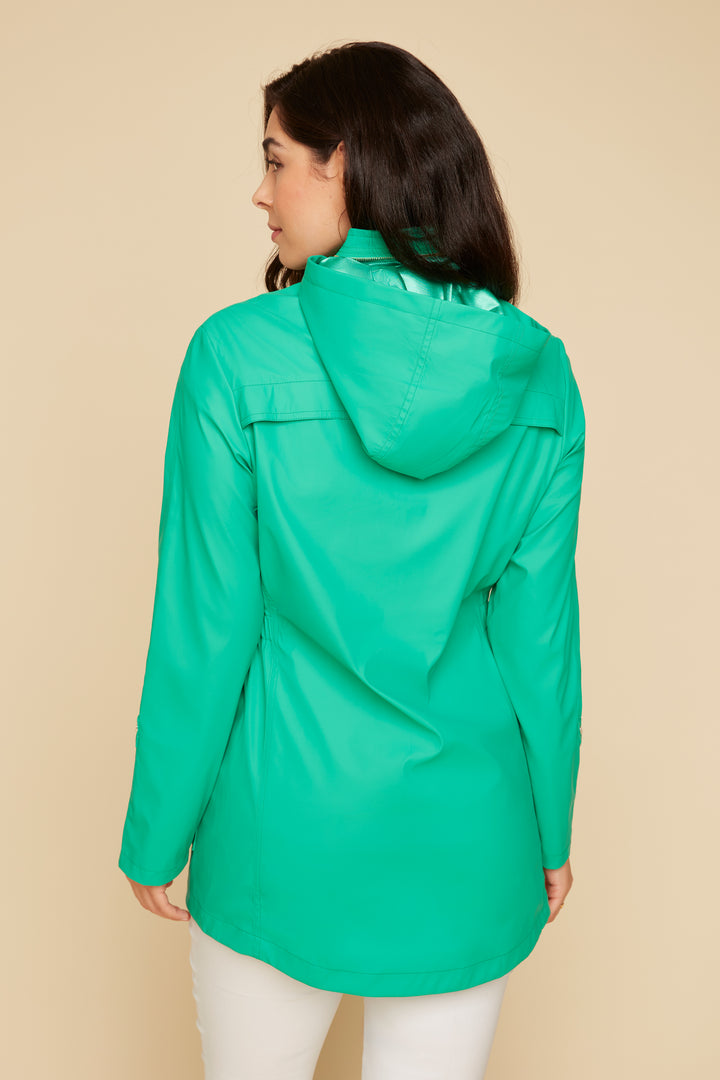 Raincoat in Jade - Mildred Hoit