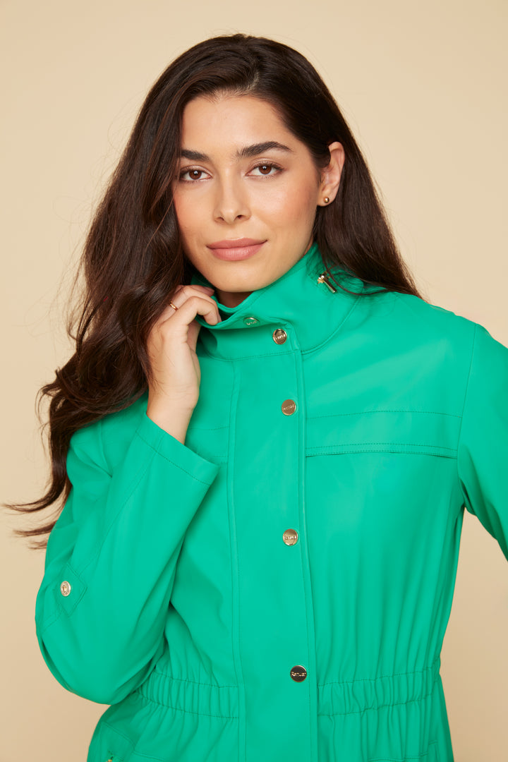 Raincoat in Jade - Mildred Hoit