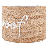 Woof Face to Face Jute Basket - Mildred Hoit