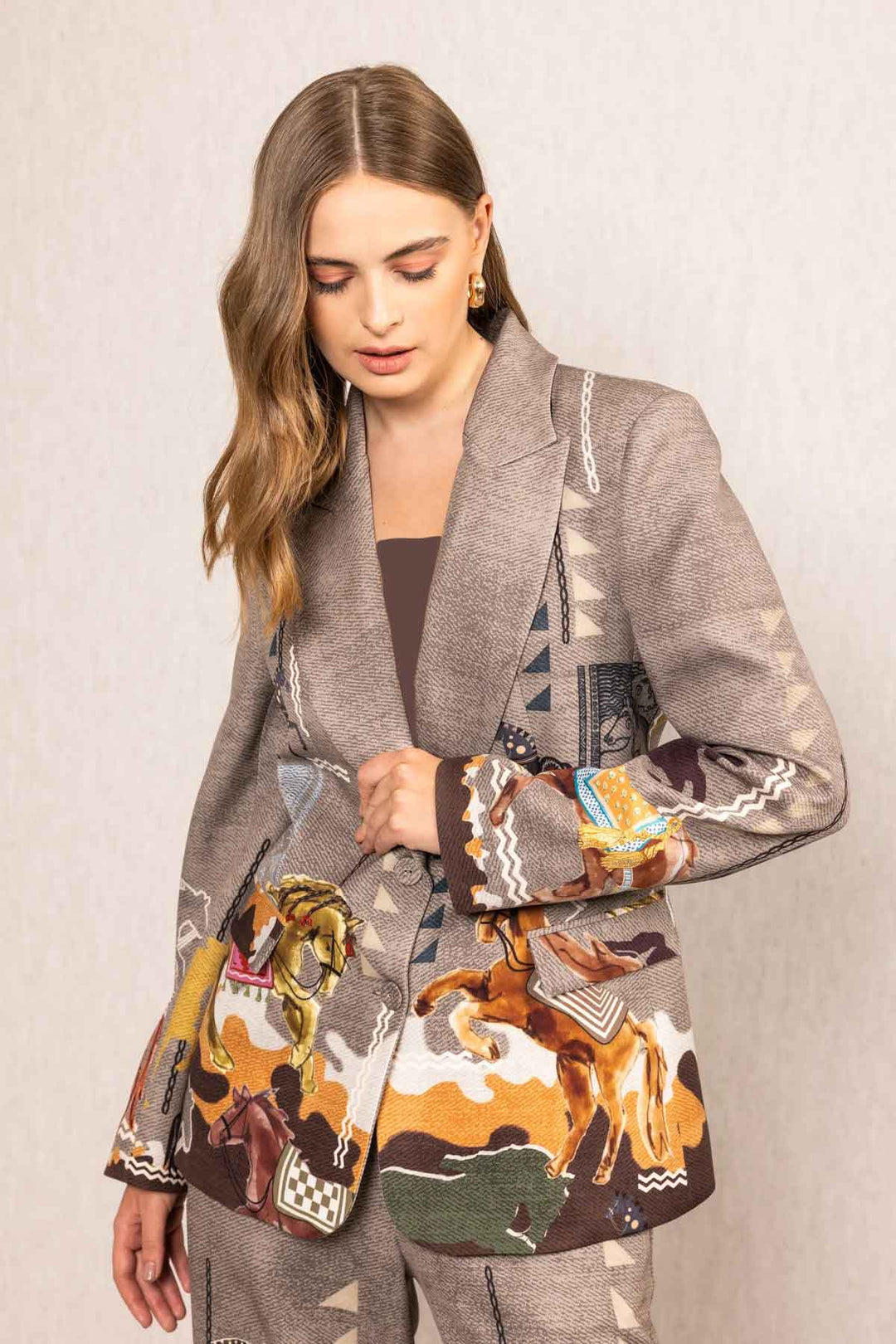Ranna Gill Clydesa Jacket in Multi - Mildred Hoit