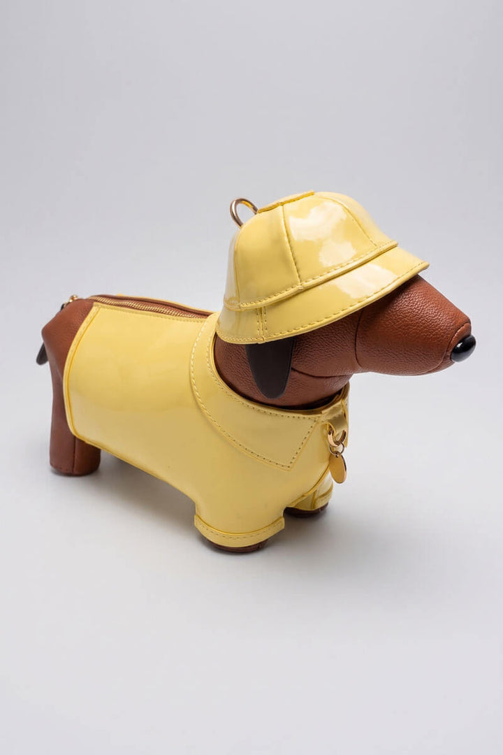 Raincoat Dog Handbag in Yellow