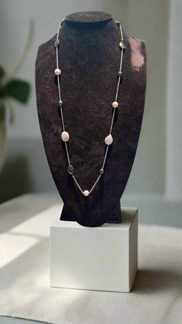 Coco Grey Pearl Necklace - Mildred Hoit