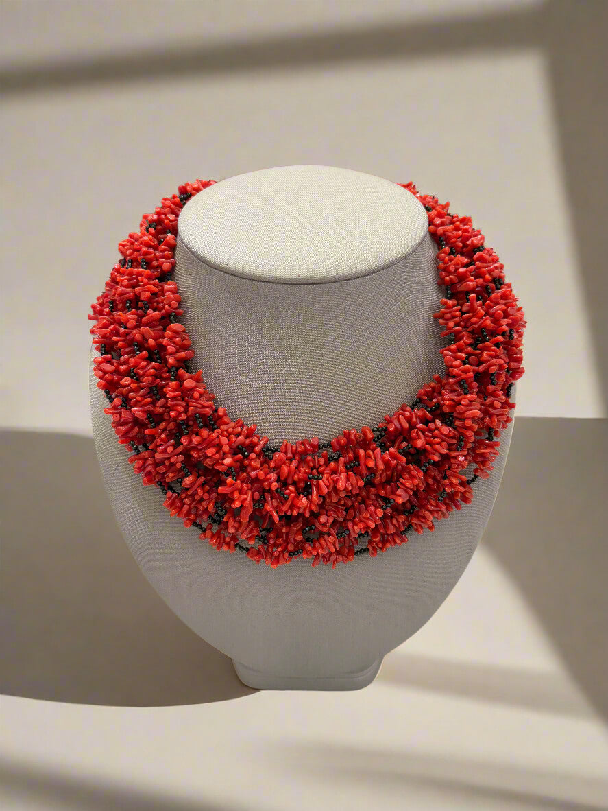 Bollicine Coral Necklace - Mildred Hoit
