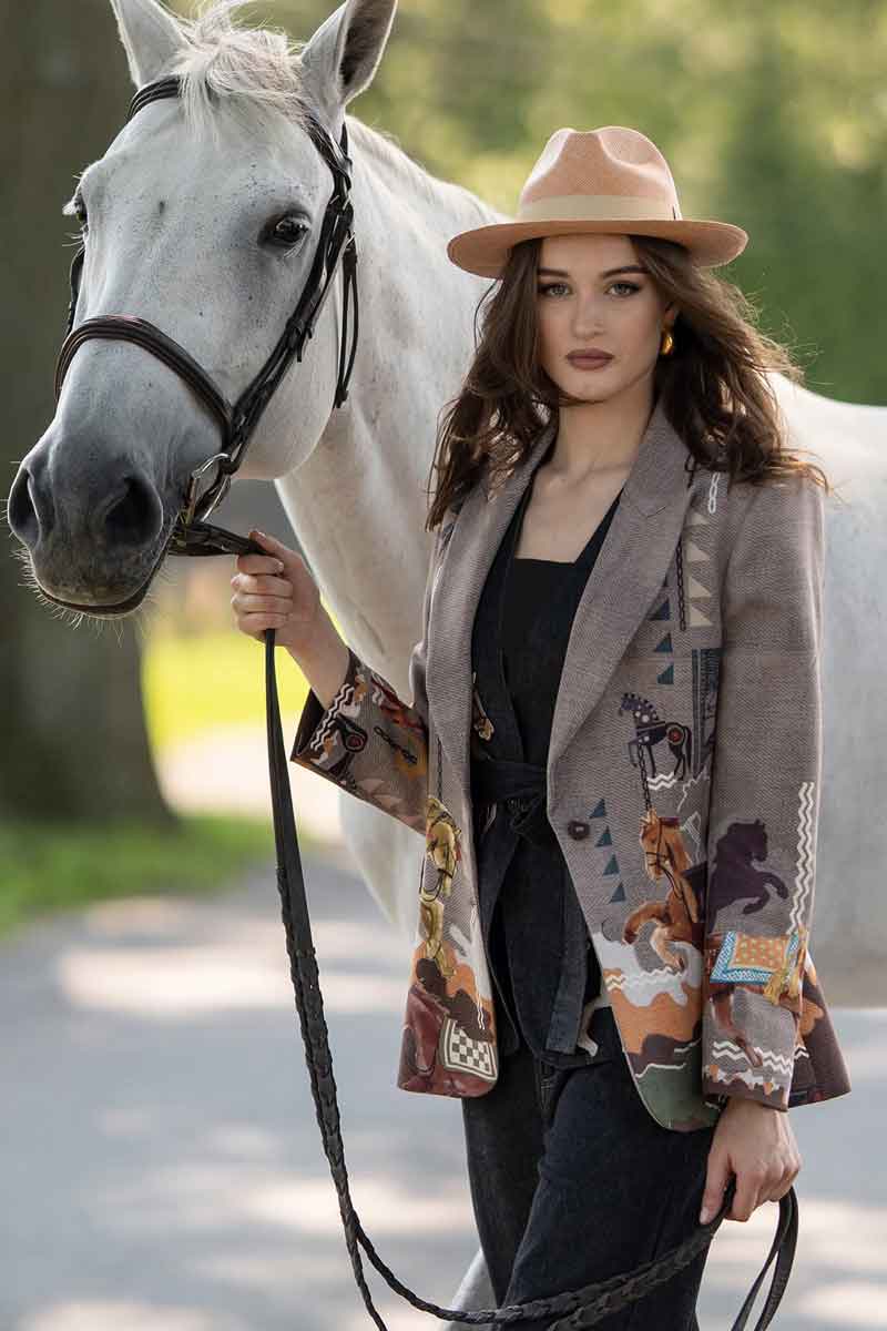 Ranna Gill Clydesa Jacket in Multi - Mildred Hoit