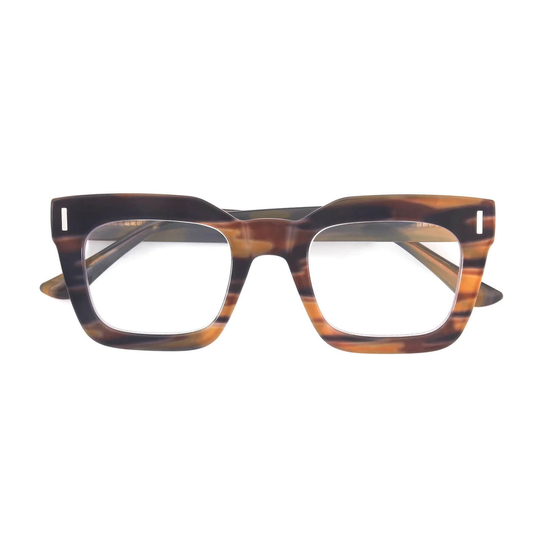 Raz Blue Light Readers in Striped Brown