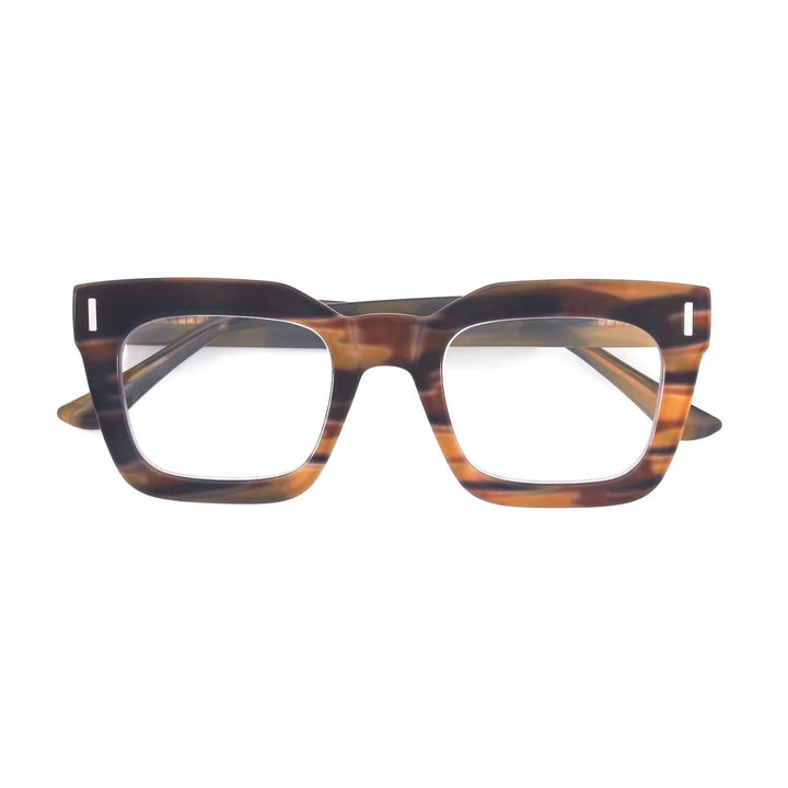 Raz Blue Light Readers in Striped Brown