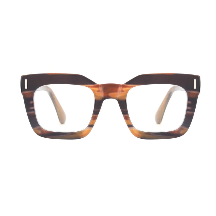 Raz Blue Light Readers in Striped Brown