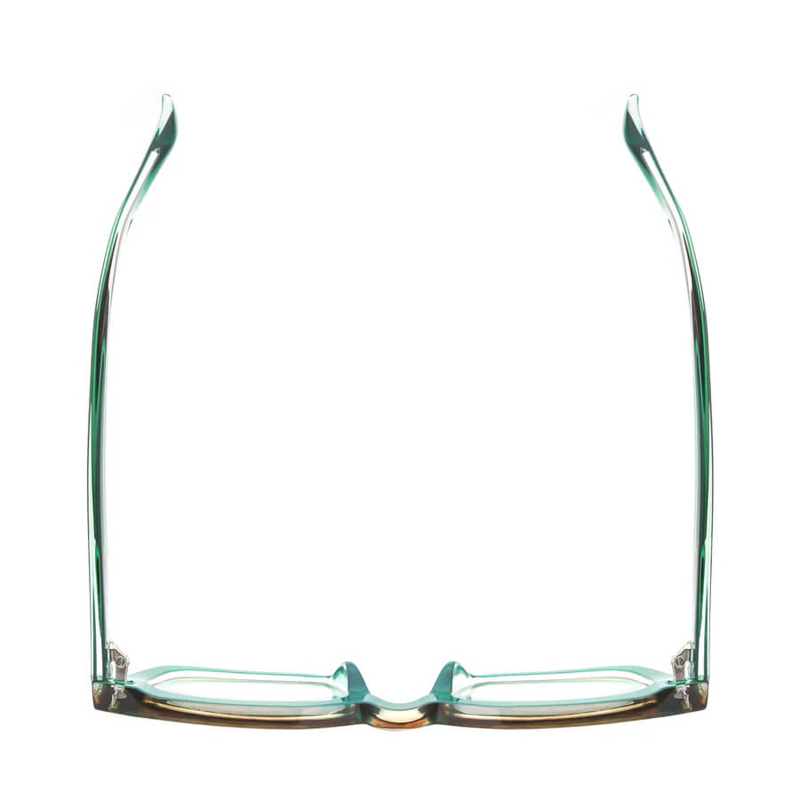 Raz Blue Light Readers in Striped Green