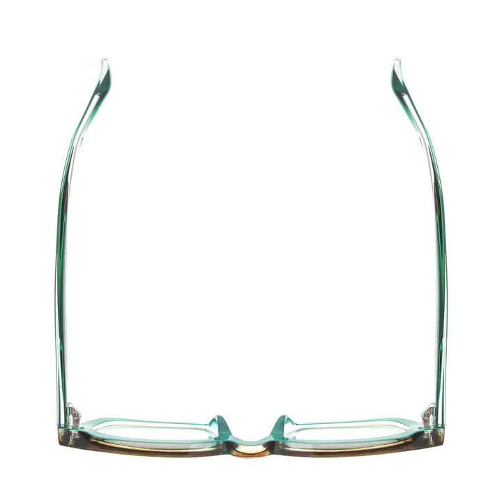 Raz Blue Light Readers in Striped Green