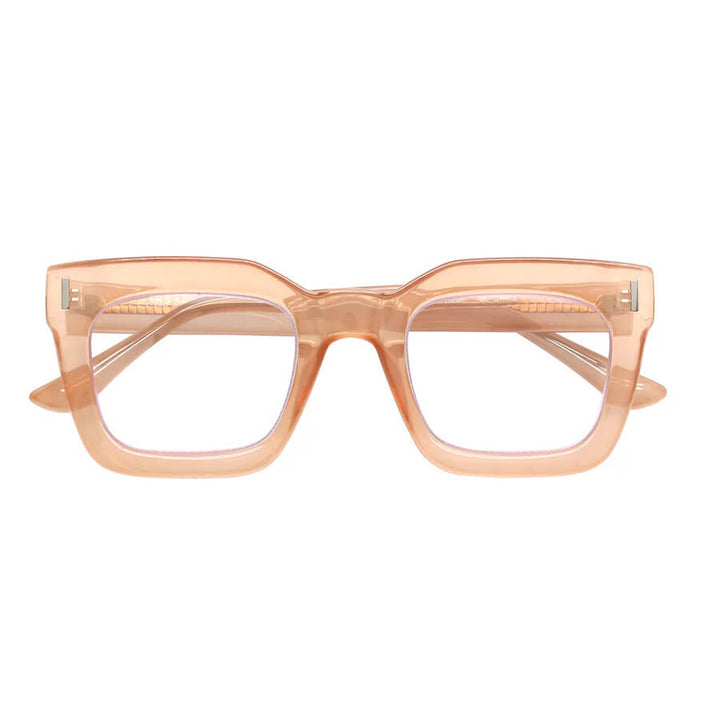Raz Blue Light Readers in Transparent Nude