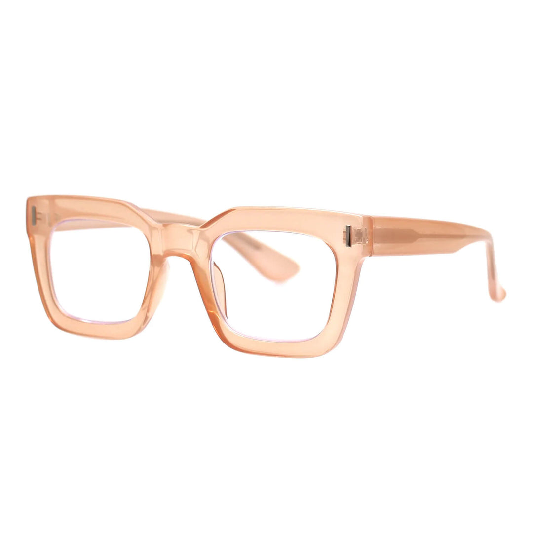 Raz Blue Light Readers in Transparent Nude