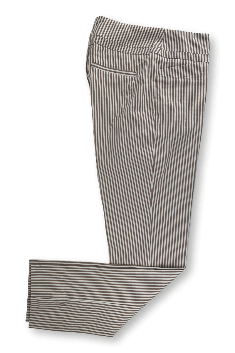 Seersucker Pant in Nutmeg - Mildred Hoit