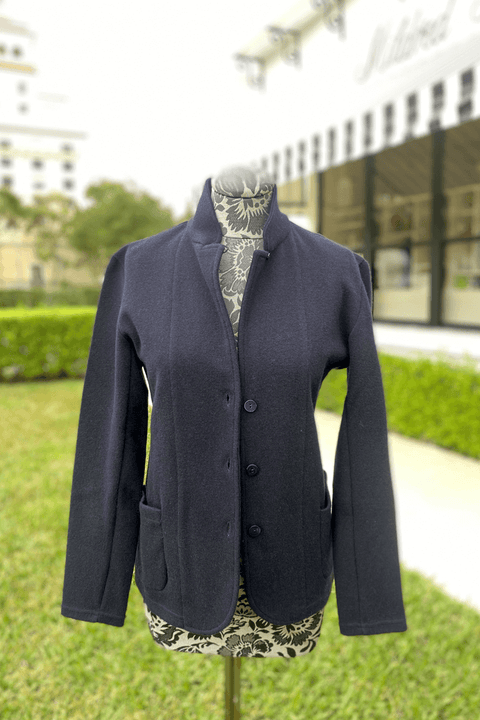 Richard Grand Navy Cashmere Blazer available at Mildred Hoit in Palm Beach.
