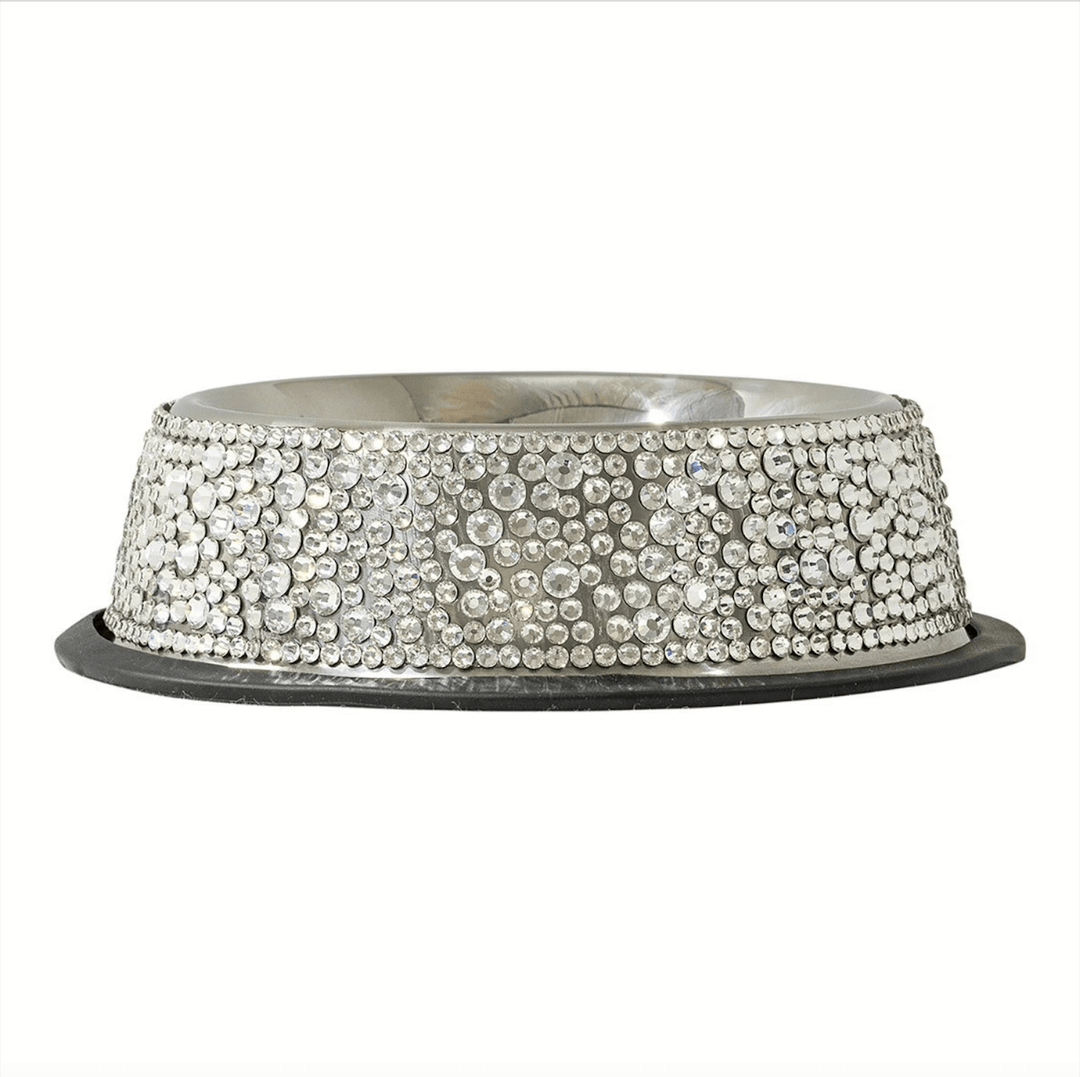 Silver Sparkle Pet Bowl - Mildred Hoit