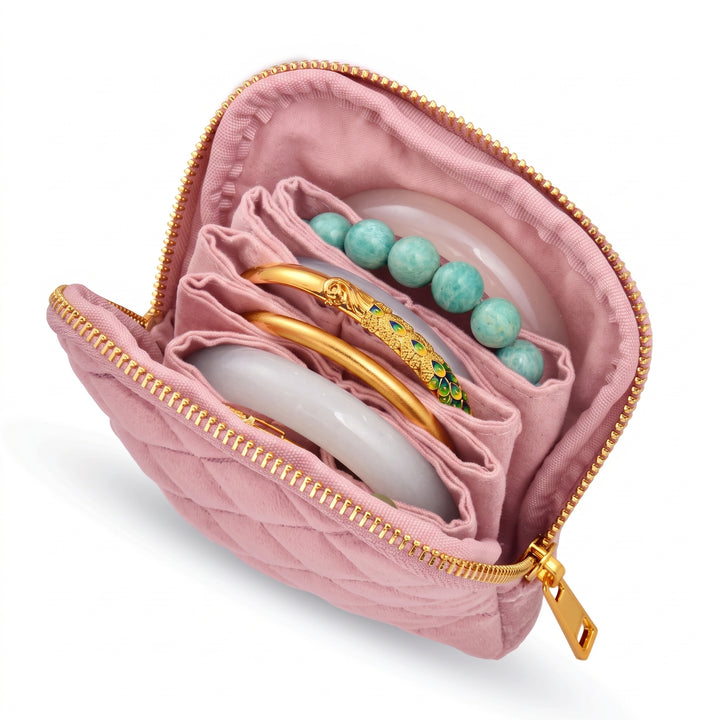 Plaid Luxe Jewelry Organizer Pouch